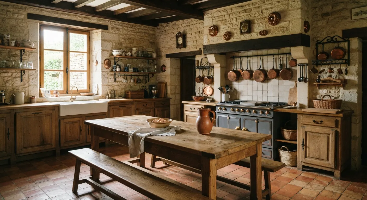 Cuisine de campagne équipée